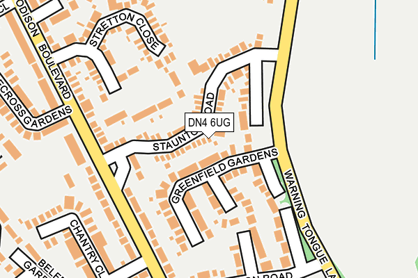 DN4 6UG map - OS OpenMap – Local (Ordnance Survey)
