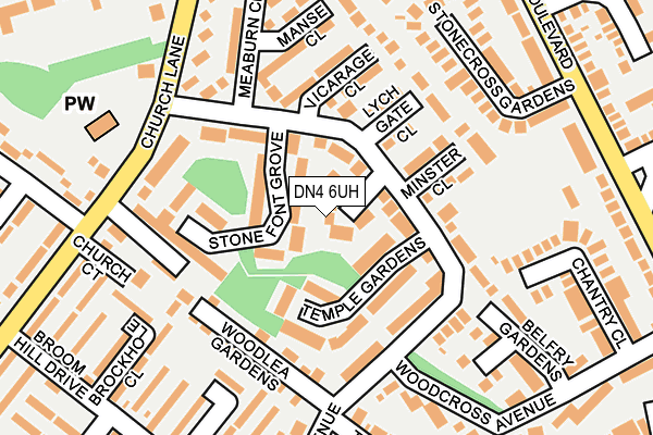 DN4 6UH map - OS OpenMap – Local (Ordnance Survey)
