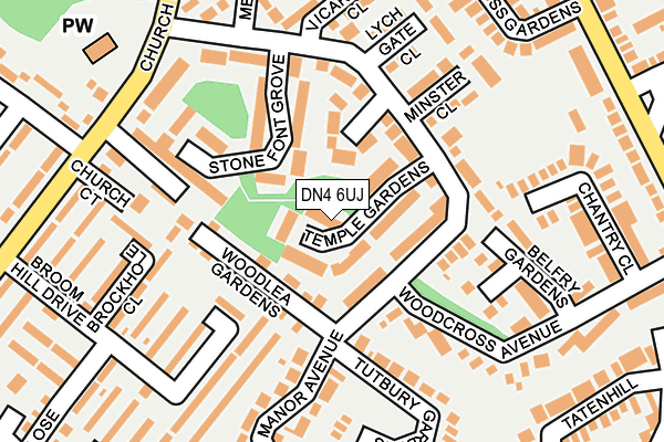 DN4 6UJ map - OS OpenMap – Local (Ordnance Survey)