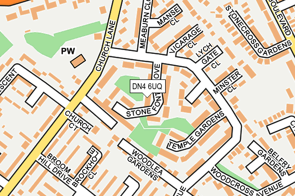 DN4 6UQ map - OS OpenMap – Local (Ordnance Survey)