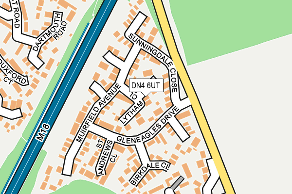 DN4 6UT map - OS OpenMap – Local (Ordnance Survey)
