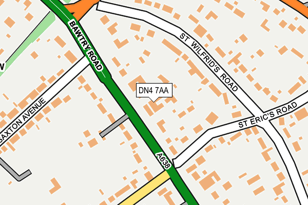 DN4 7AA map - OS OpenMap – Local (Ordnance Survey)
