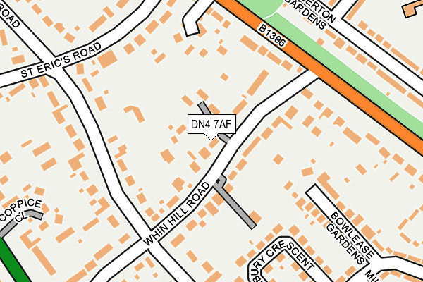 DN4 7AF map - OS OpenMap – Local (Ordnance Survey)