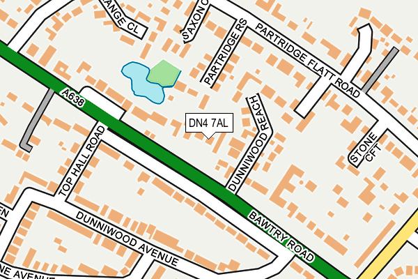 DN4 7AL map - OS OpenMap – Local (Ordnance Survey)