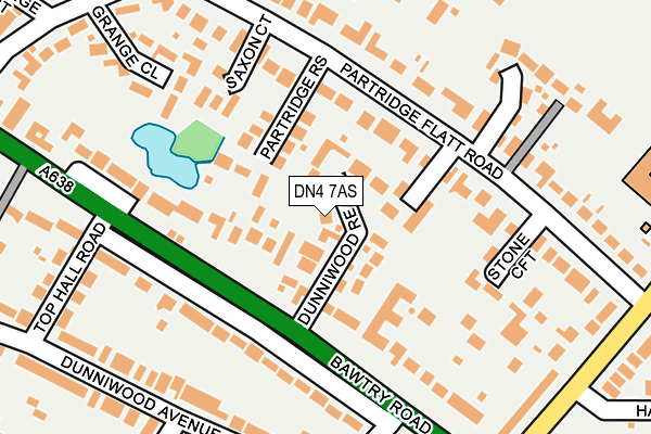 DN4 7AS map - OS OpenMap – Local (Ordnance Survey)