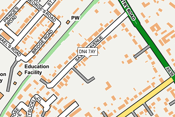 DN4 7AY map - OS OpenMap – Local (Ordnance Survey)