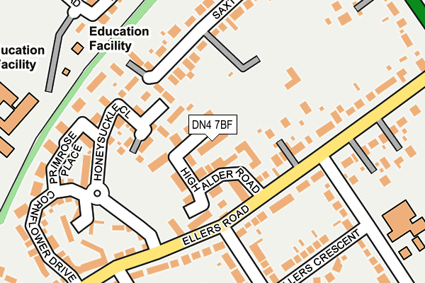 DN4 7BF map - OS OpenMap – Local (Ordnance Survey)