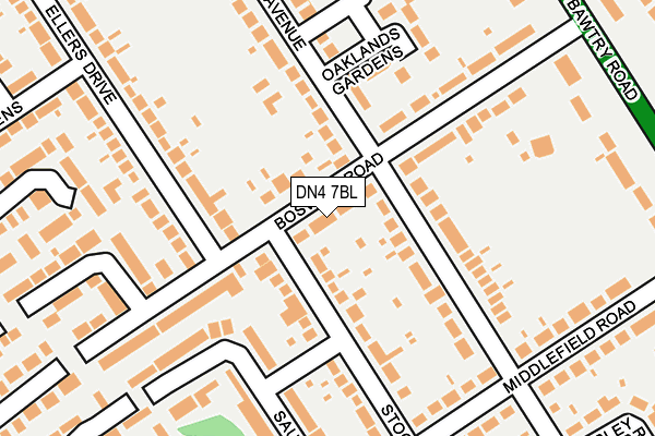 DN4 7BL map - OS OpenMap – Local (Ordnance Survey)