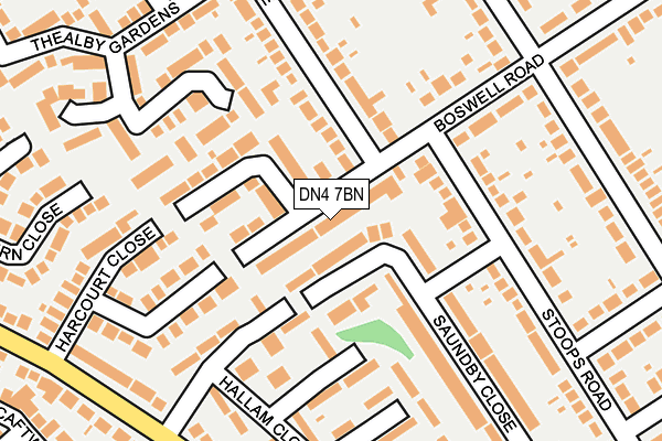 DN4 7BN map - OS OpenMap – Local (Ordnance Survey)