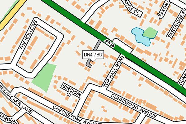 DN4 7BU map - OS OpenMap – Local (Ordnance Survey)