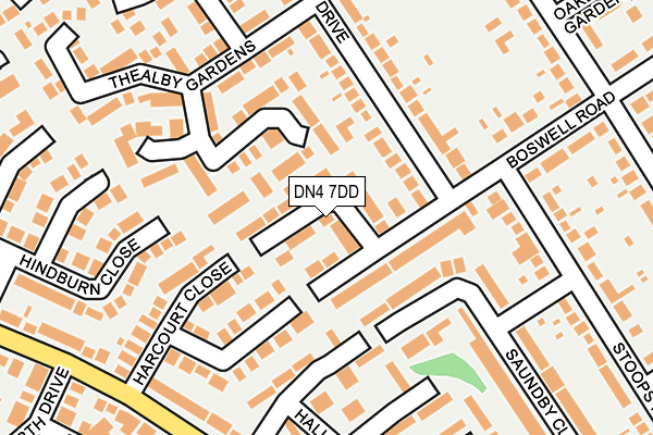 DN4 7DD map - OS OpenMap – Local (Ordnance Survey)