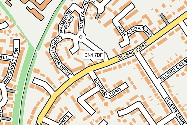 DN4 7DF map - OS OpenMap – Local (Ordnance Survey)