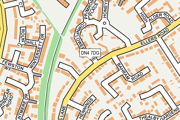 DN4 7DG map - OS OpenMap – Local (Ordnance Survey)