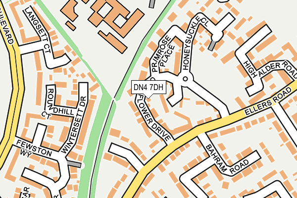 DN4 7DH map - OS OpenMap – Local (Ordnance Survey)