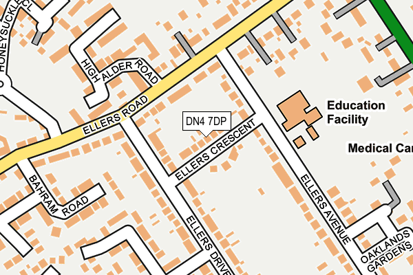 DN4 7DP map - OS OpenMap – Local (Ordnance Survey)