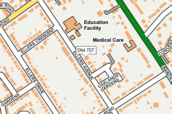 DN4 7DT map - OS OpenMap – Local (Ordnance Survey)