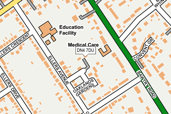 DN4 7DU map - OS OpenMap – Local (Ordnance Survey)