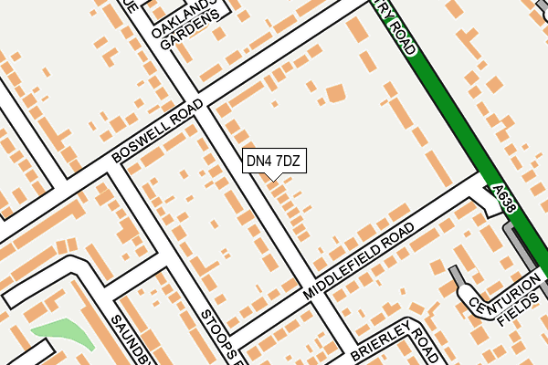 DN4 7DZ map - OS OpenMap – Local (Ordnance Survey)