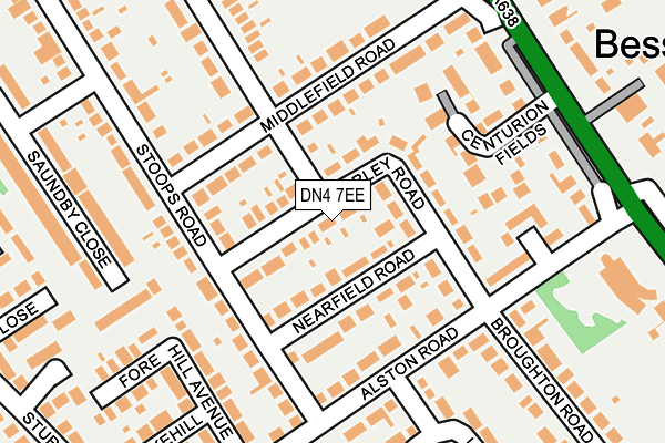 DN4 7EE map - OS OpenMap – Local (Ordnance Survey)