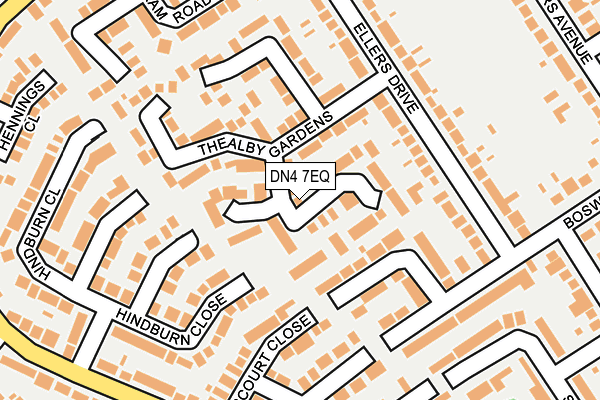 DN4 7EQ map - OS OpenMap – Local (Ordnance Survey)