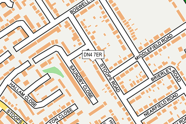 DN4 7ER map - OS OpenMap – Local (Ordnance Survey)