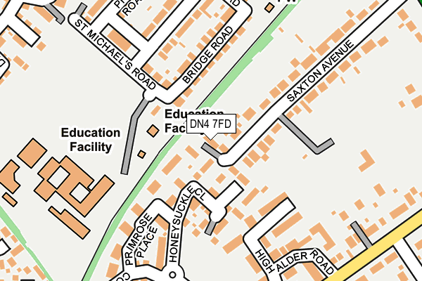 DN4 7FD map - OS OpenMap – Local (Ordnance Survey)