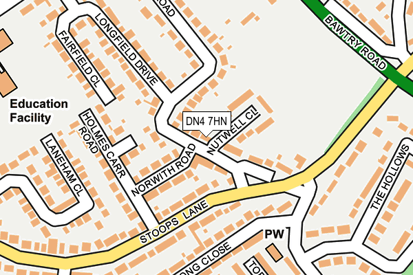 DN4 7HN map - OS OpenMap – Local (Ordnance Survey)