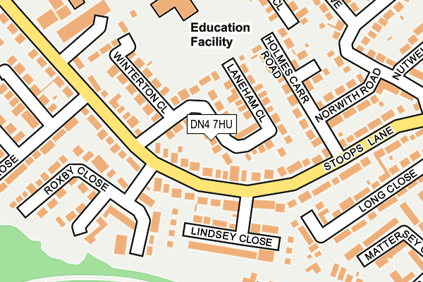 DN4 7HU map - OS OpenMap – Local (Ordnance Survey)