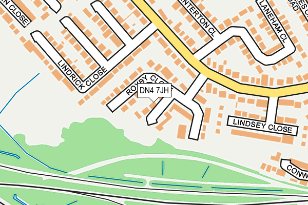 DN4 7JH map - OS OpenMap – Local (Ordnance Survey)