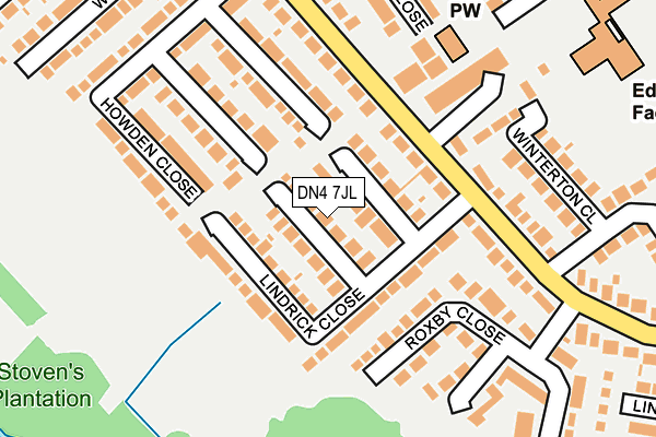 DN4 7JL map - OS OpenMap – Local (Ordnance Survey)