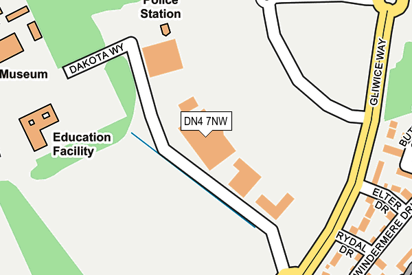 DN4 7NW map - OS OpenMap – Local (Ordnance Survey)