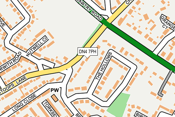 DN4 7PH map - OS OpenMap – Local (Ordnance Survey)