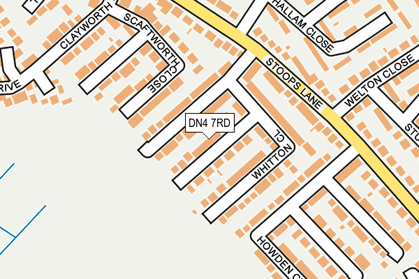 DN4 7RD map - OS OpenMap – Local (Ordnance Survey)