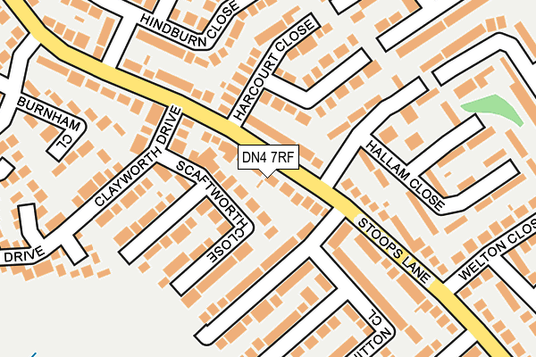 DN4 7RF map - OS OpenMap – Local (Ordnance Survey)
