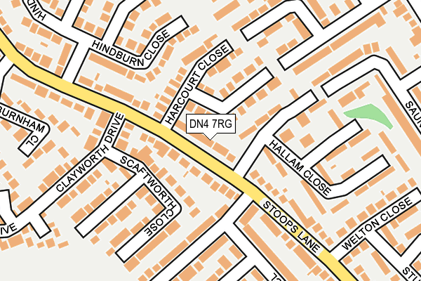 DN4 7RG map - OS OpenMap – Local (Ordnance Survey)