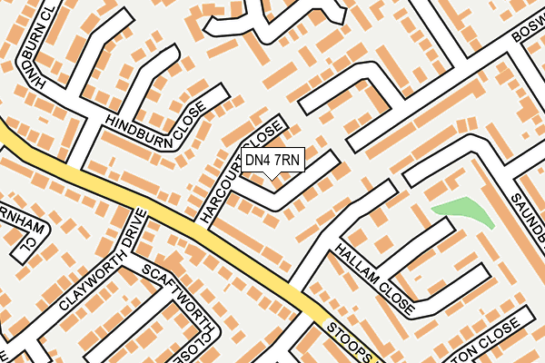 DN4 7RN map - OS OpenMap – Local (Ordnance Survey)