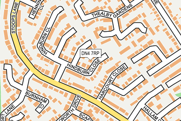 DN4 7RP map - OS OpenMap – Local (Ordnance Survey)