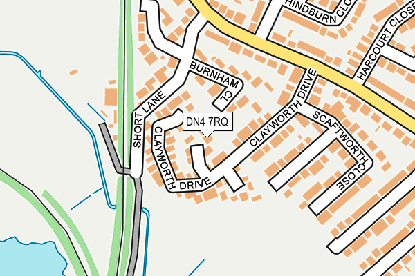DN4 7RQ map - OS OpenMap – Local (Ordnance Survey)