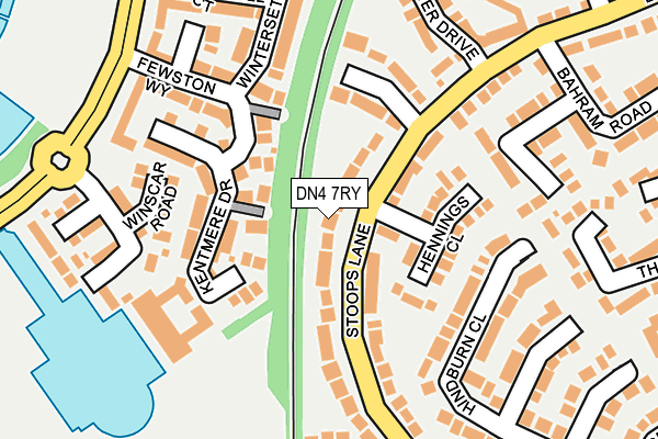 DN4 7RY map - OS OpenMap – Local (Ordnance Survey)