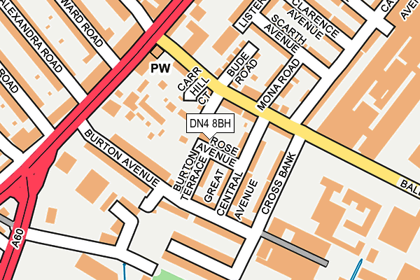 DN4 8BH map - OS OpenMap – Local (Ordnance Survey)