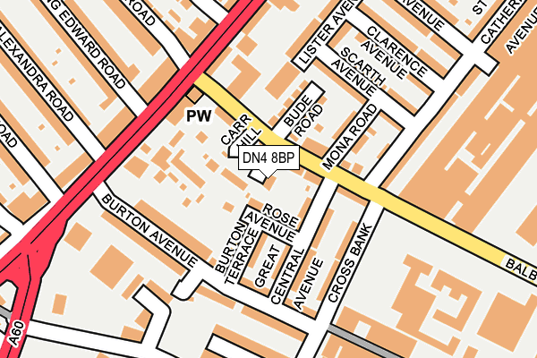DN4 8BP map - OS OpenMap – Local (Ordnance Survey)
