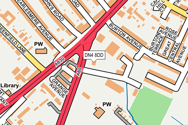 DN4 8DD map - OS OpenMap – Local (Ordnance Survey)