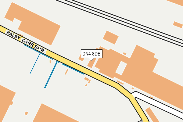 DN4 8DE map - OS OpenMap – Local (Ordnance Survey)