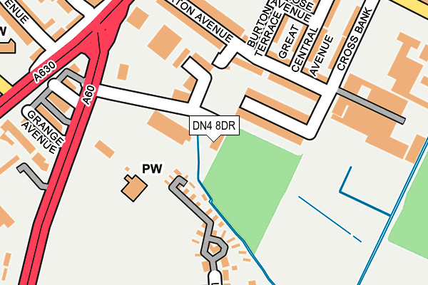 DN4 8DR map - OS OpenMap – Local (Ordnance Survey)