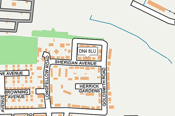 DN4 8LU map - OS OpenMap – Local (Ordnance Survey)