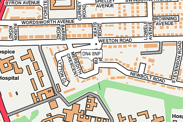 DN4 8NP map - OS OpenMap – Local (Ordnance Survey)