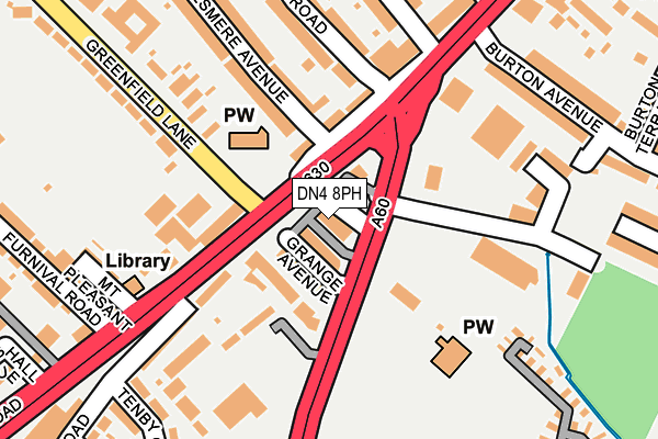 DN4 8PH map - OS OpenMap – Local (Ordnance Survey)