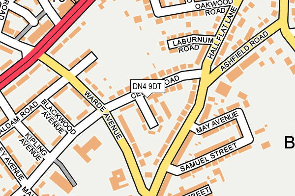 DN4 9DT map - OS OpenMap – Local (Ordnance Survey)