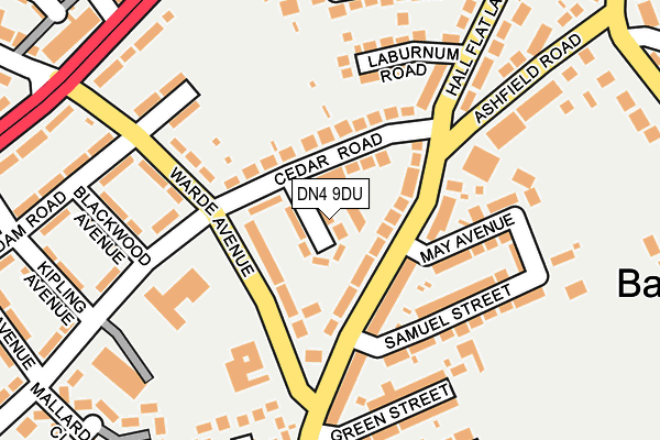 DN4 9DU map - OS OpenMap – Local (Ordnance Survey)