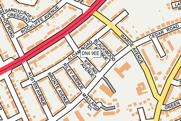 DN4 9EE map - OS OpenMap – Local (Ordnance Survey)